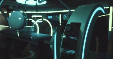 CGI Exploring a futuristic Martian habitat with advanced technology and design video