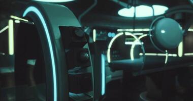 cgi esplorazione di Marte attraverso Avanzate futuristico tecnologia nel un' navicella spaziale video