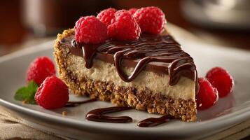 Sharp focus on tasty dessert image details photo