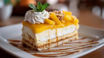Crisp dessert photography photo with clear sharpness