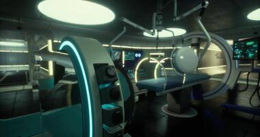 CGI Exploring advanced medical facility design on Mars with futuristic technology video