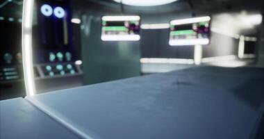 CGI Mars control room with tech and monitors for monitoring operations video
