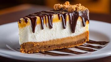 High clarity close up dessert image photo
