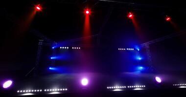 CGI Lighting setup for a concert stage creates vibrant atmosphere before show video