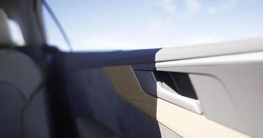 CGI Interior features and design elements of a modern vehicle cabin video