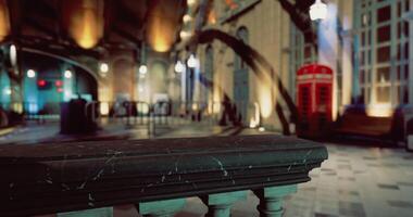 CGI Elegant marble railing in an historic building with unique architecture video