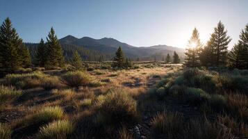 Serene and lush landscape in professional wallpaper photo format