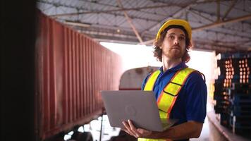 Warehouse workers are reviewing the list of items based on the documentation,115 photo