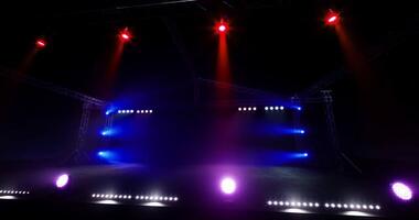 CGI Dynamic lighting setup enhances stage performance for nighttime events video