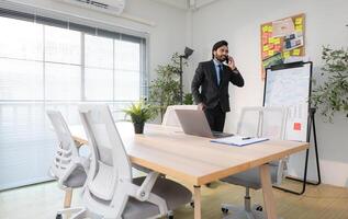 Boss have prepare before meeting to check on progress of business project,320 photo