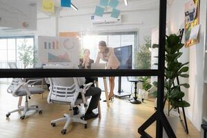 In a contemporary office, a group of senior executives with a mission to approve new projects,138 photo
