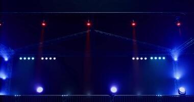 CGI Colorful stage lights create an exciting atmosphere for live performances video