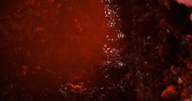 CGI Intricate patterns in crimson hues create an intriguing visual depth video