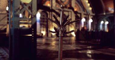 CGI Coatrack in a historic building with architecture and design features video