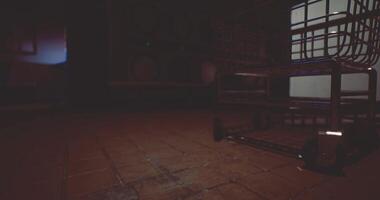 CGI Shadows and Light Play in a Darkened Indoor Space with Tile Floor video