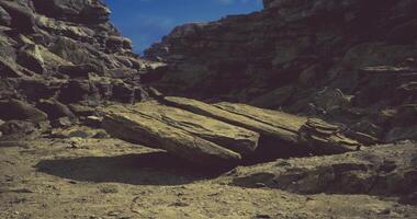 CGI Unusual rock formation discovered in a remote desert landscape video
