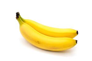 Two bananas isolated on white background photo