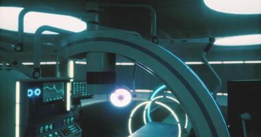CGI Exploration of advanced medical technology aboard a Mars mission facility video