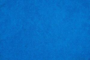 Blue microfiber texture. Fabric texture photo