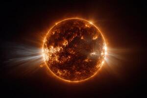 The sun is seen in this image taken by nasa's solar observatory photo