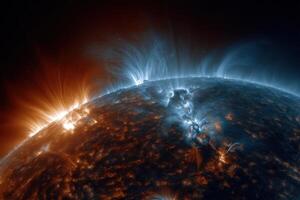 The sun is seen in this image taken by nasa photo