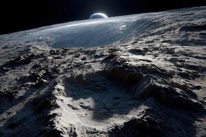 An artist's impression of the surface of the moon photo