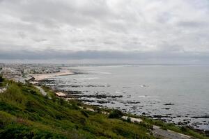 Views of the beach from the lookout point photo