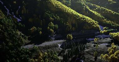 CGI Lush green hillsides and winding railway tracks during daylight hours video