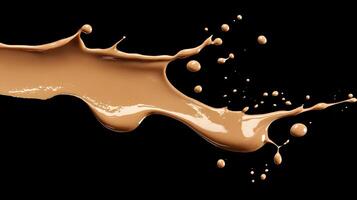 Liquid Foundation Splash Creating Dynamic Artistry photo