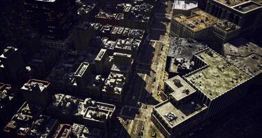 CGI Cityscape view showing urban architecture and streets in daylight video