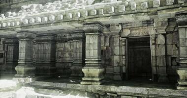 CGI Ancient temple architecture showcasing intricate stone carvings and pillars video