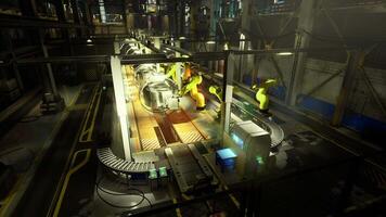 CGI Advanced robotic arms in a manufacturing facility during operational hours video