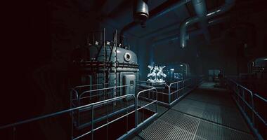 CGI Industrial interiors showcase advanced machinery and technology at twilight video