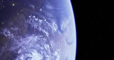 CGI View of Earth from space captured on a clear day video