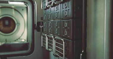 CGI Interior view of storage compartments on the International Space Station video