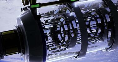 CGI Advanced space exploration technology featuring a futuristic cylindrical device video