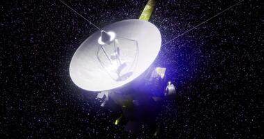 CGI Cassini spacecraft exploring the depths of space with stunning technology video