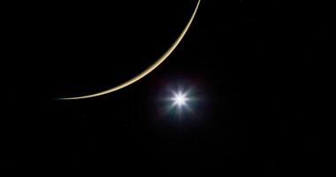 CGI Exploration of Mars at twilight with stunning celestial features video