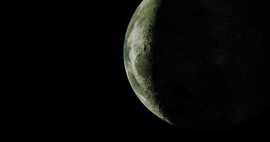 CGI Full moon viewed against a dark sky showcasing detailed surface features video
