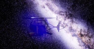 CGI Exploring cosmic wonders with a spacecraft in deep space video
