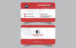 Fresh and Modern Corporate Business Card Layout vector