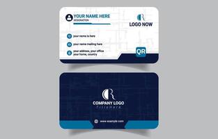 Professional business card design vector