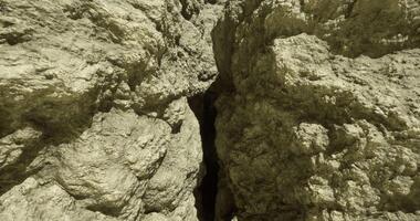 CGI Cracks in rugged terrain show natures artistry in rock video