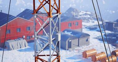 CGI Towers supporting communication in a remote arctic research station video