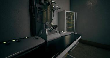 CGI Laboratory equipment in a sterile environment with various instruments present video
