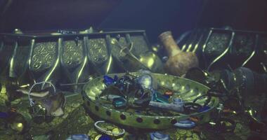 CGI Treasure trove discovered in ancient shipwreck showcasing historical artifacts video