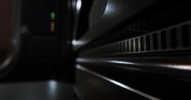 CGI Modern design in a dimly lit interior with focus on textures and lines video