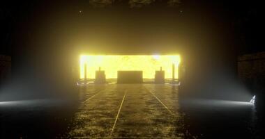 CGI A dark tunnel stretches forward, with a bright light emerging from the end video