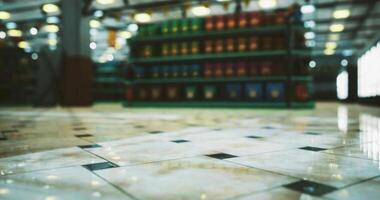 CGI In a spacious library, visitors wander among shelves filled with colorful books video