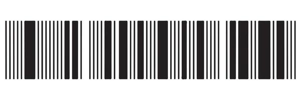 A simple illustration depicting a black and white barcode symbol vector